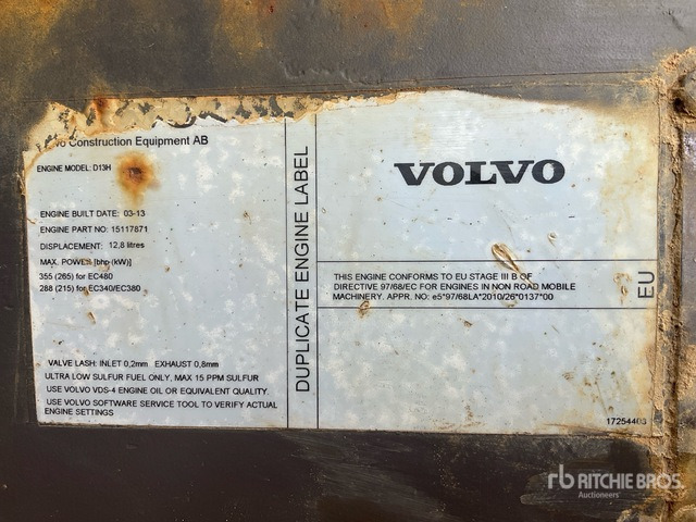 2013 Volvo EC380DL Tracked Excavator - Багер гасеничар: слика 5 2013 Volvo EC380DL Tracked Excavator - Багер гасеничар: слика 5