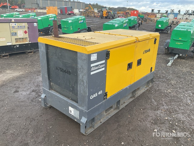 2016 Atlas Copco QAS40 40 kVA Skid-Mounted Generator Set - Генераторска поставка: слика 1 2016 Atlas Copco QAS40 40 kVA Skid-Mounted Generator Set - Генераторска поставка: слика 1