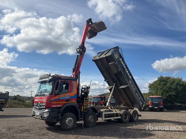 2018 Mercedes-Benz Arocs 8x4 Dump Truck with Crane - Кипер: слика 2 2018 Mercedes-Benz Arocs 8x4 Dump Truck with Crane - Кипер: слика 2