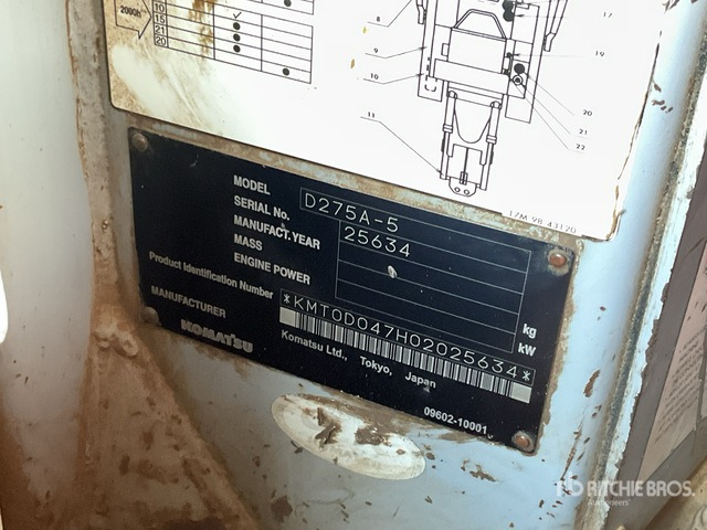 2008 Komatsu D275A-5 - Булдожер: слика 1 2008 Komatsu D275A-5 - Булдожер: слика 1