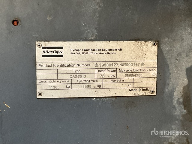 2014 Dynapac CA250D - Компактор: слика 3 2014 Dynapac CA250D - Компактор: слика 3