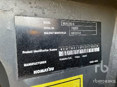 KOMATSU WA500-7 - Натоварувач на тркала: слика 5 KOMATSU WA500-7 - Натоварувач на тркала: слика 5