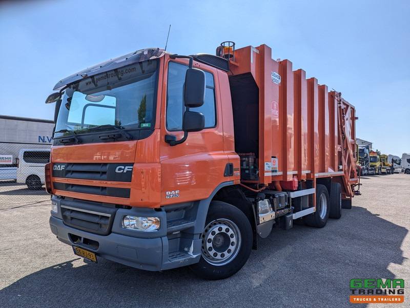 DAF FAN CF75.250 6x2/4 Dagcabine Euro5 - MOL/VDK Pusher 2000 OB + Terberg TCA-DELW-2 - 08/2025APK - Камион за ѓубре: слика 1 DAF FAN CF75.250 6x2/4 Dagcabine Euro5 - MOL/VDK Pusher 2000 OB + Terberg TCA-DELW-2 - 08/2025APK - Камион за ѓубре: слика 1