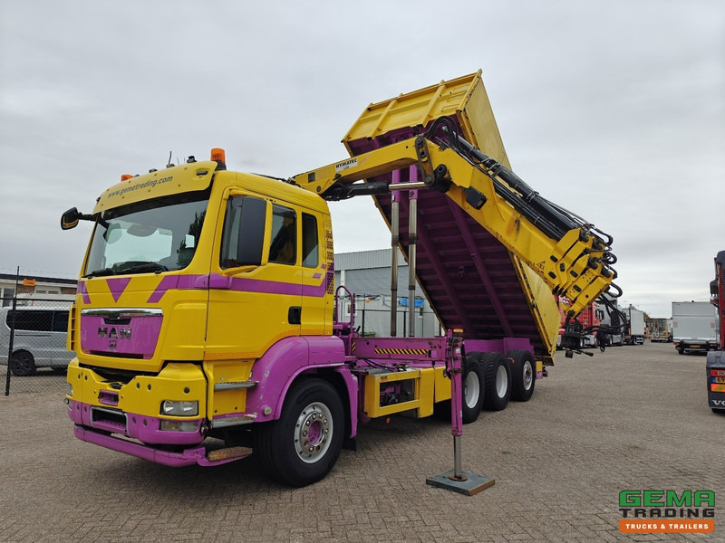 MAN TGS 35.440 8x4/4 Dagcabine Euro5 - Hymatec Kipper + Hiab 166 ES-4 Pro - Alcoa - 02/2026 APK - Кипер, Камион со кран: слика 1 MAN TGS 35.440 8x4/4 Dagcabine Euro5 - Hymatec Kipper + Hiab 166 ES-4 Pro - Alcoa - 02/2026 APK - Кипер, Камион со кран: слика 1