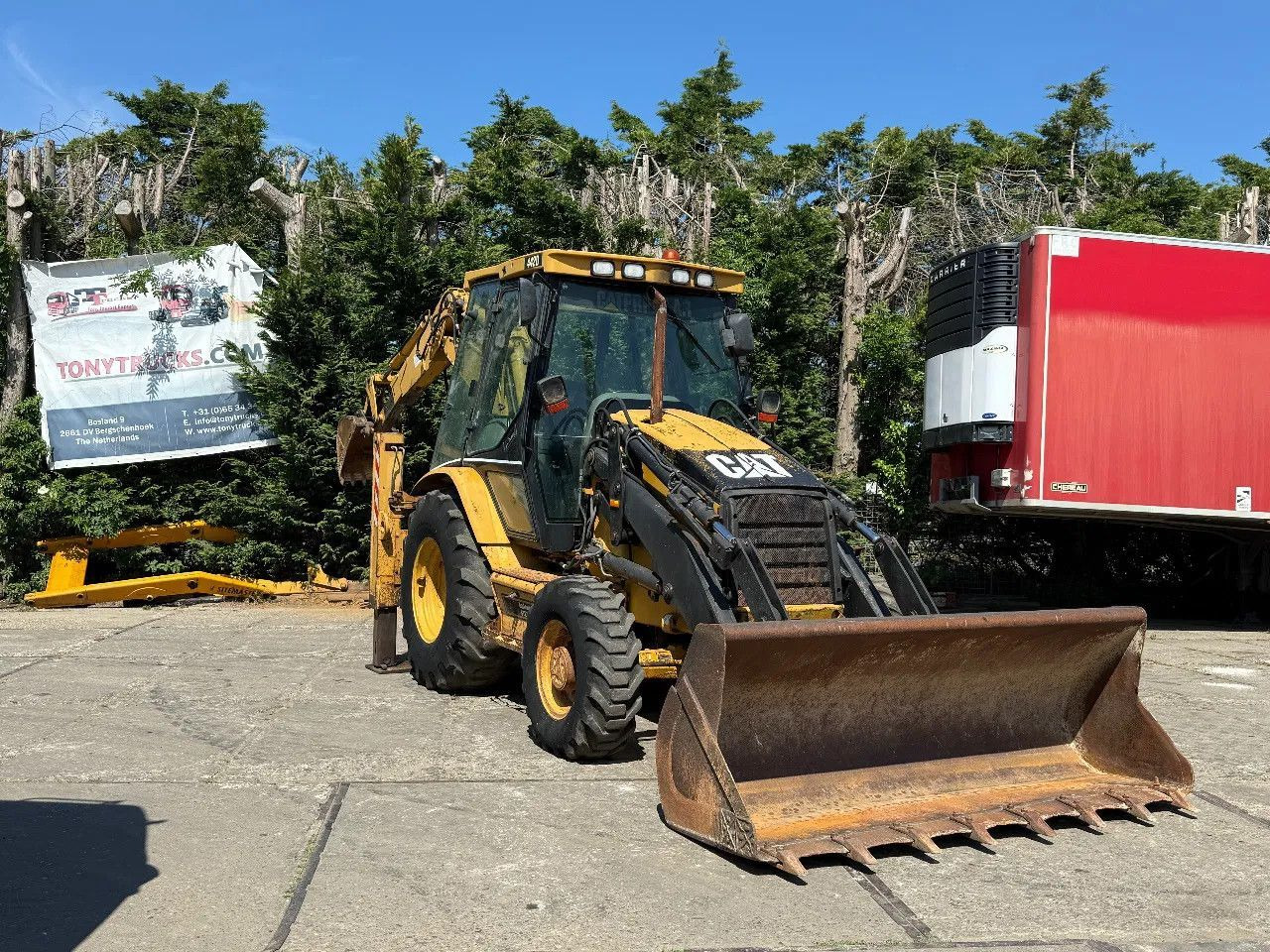 Ровокопач CAT 442D 4X4 Backhoe Loader Telescopic Arm: слика 1