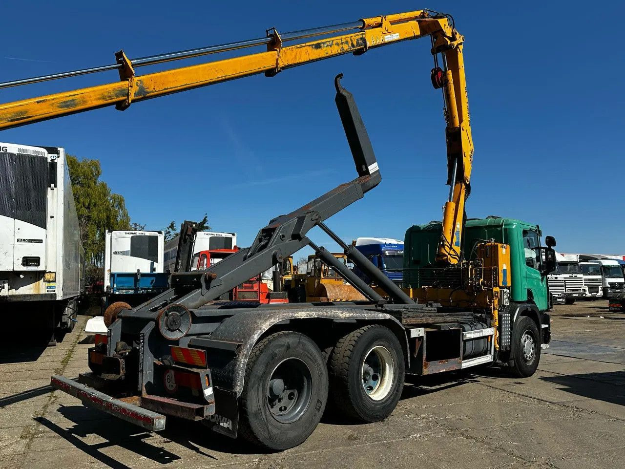 Scania P114-380 6X2 Ampirol + Heila 13000 5T Crane Manu - Транспортер на контејнер/ Камион со променливо тело: слика 5 Scania P114-380 6X2 Ampirol + Heila 13000 5T Crane Manu - Транспортер на контејнер/ Камион со променливо тело: слика 5