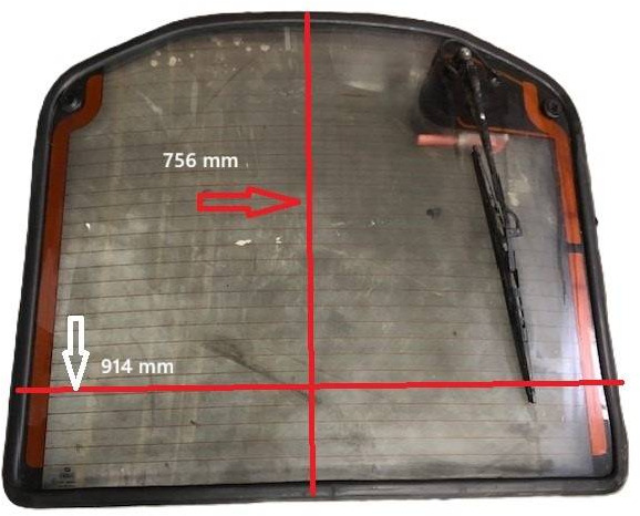 Back window for Linde - Прозорец и делови за Опрема за ракување со материјали: слика 1 Back window for Linde - Прозорец и делови за Опрема за ракување со материјали: слика 1