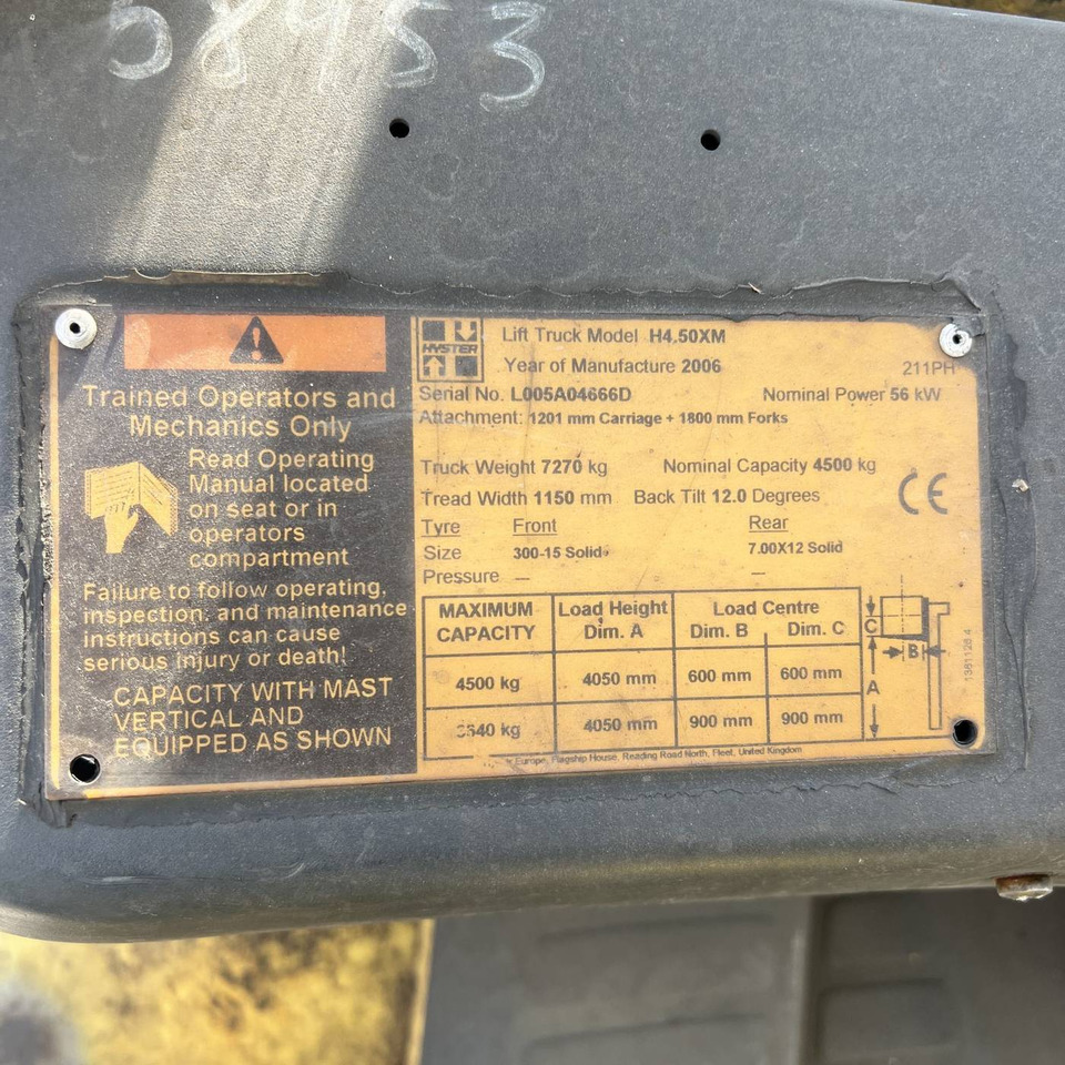 Hyster H4.50XM - Дизел вилушкар: слика 5 Hyster H4.50XM - Дизел вилушкар: слика 5