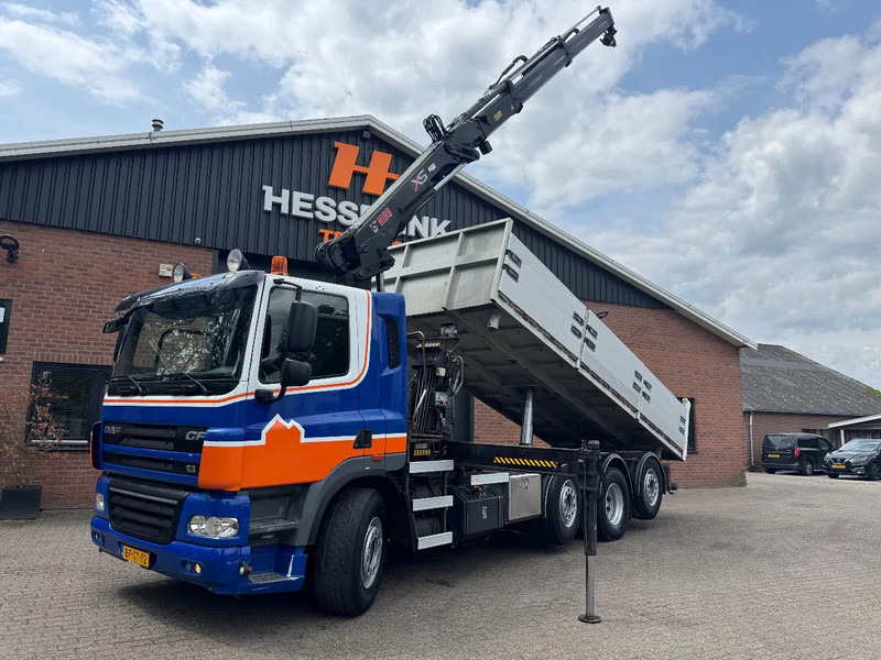 DAF CF 85.360 8X2 3 Zijdige kipper HIAB 16 t/m kraan AHK Top condition - Кипер, Камион со кран: слика 1 DAF CF 85.360 8X2 3 Zijdige kipper HIAB 16 t/m kraan AHK Top condition - Кипер, Камион со кран: слика 1
