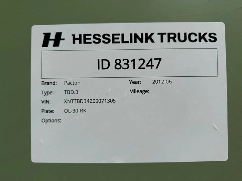 Полуприколка со церада Pacton 3AS Stuuras/Lenkachse 2.500 Laadklep/LBW Hardhouten vloer: слика 18