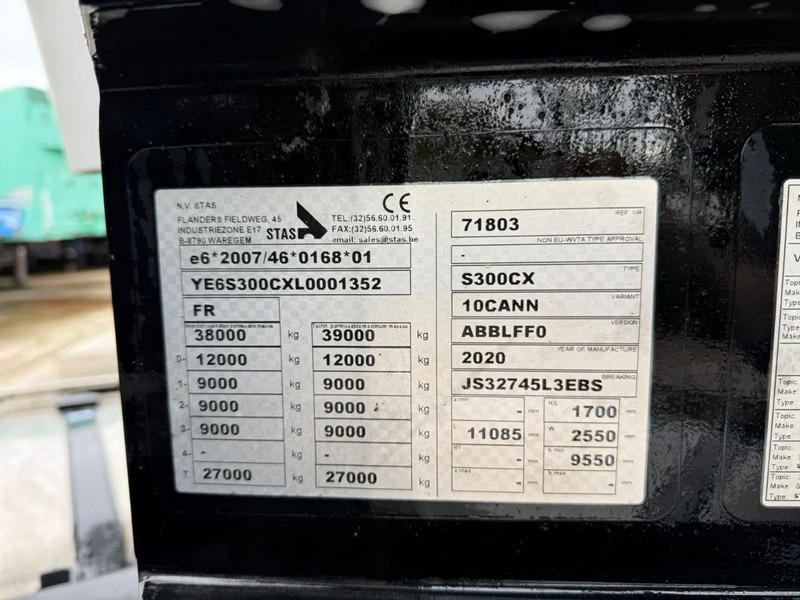 Кипер полуприколка Stas S300CX 6068KG ALU Klep/deuren Liftas APK 07/2026: слика 15