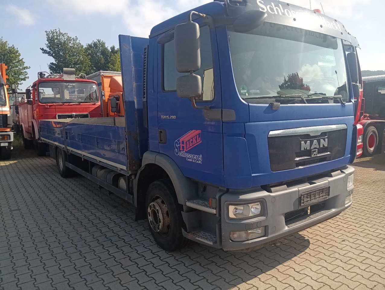 MAN TGM 15:290 4x2BL 8,5t NL 7m Klima 50erAHK Rungen - Камион со платформа: слика 3 MAN TGM 15:290 4x2BL 8,5t NL 7m Klima 50erAHK Rungen - Камион со платформа: слика 3