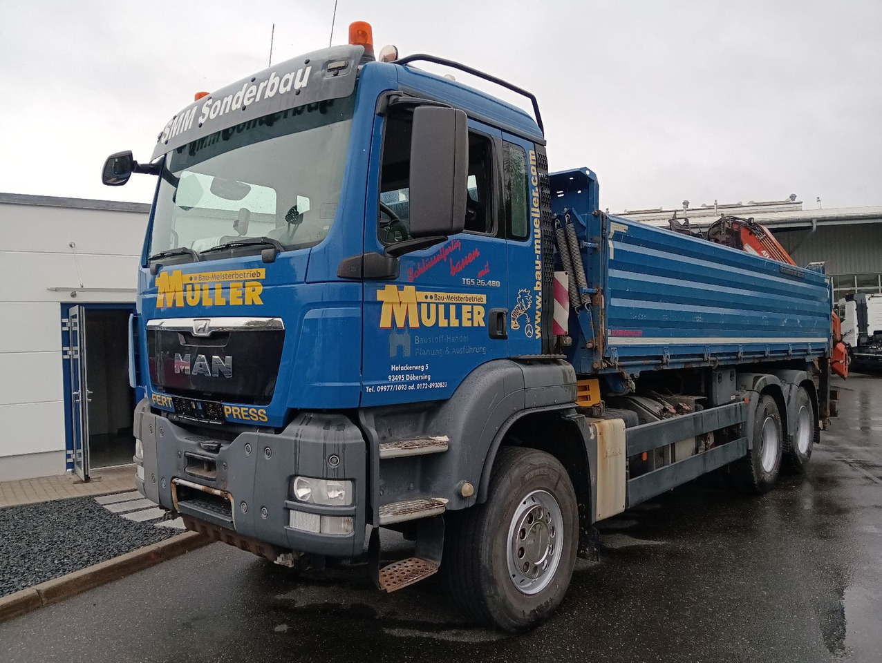 Кипер, Камион со кран MAN TGS 26:480 6x4 EURO5 ATLAS 240.2E-A4 3-S-Kipper: слика 10 Кипер, Камион со кран MAN TGS 26:480 6x4 EURO5 ATLAS 240.2E-A4 3-S-Kipper: слика 10