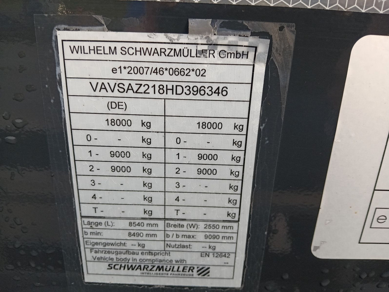 Транспортер на контејнер/ Приколка со променливо тело Schwarzmüller 2-A BDF 1,22/1,32 ALCOA Alufelgen ADR 120tkm TÜV Schwarzmüller 2-A BDF 1,22/1,32 ALCOA Alufelgen ADR 120tkm TÜV: слика 26