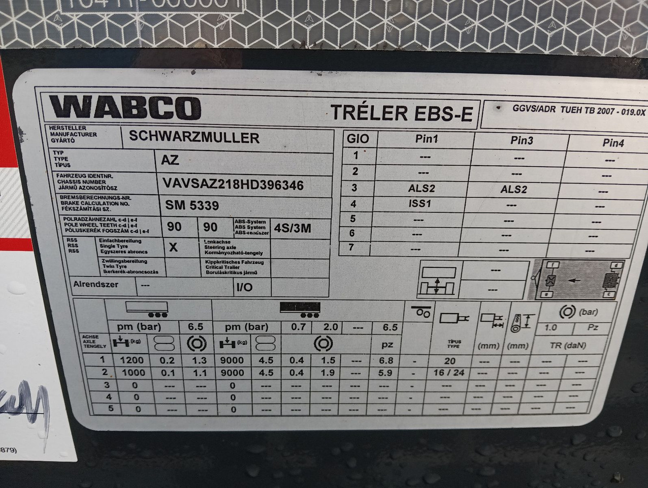 Транспортер на контејнер/ Приколка со променливо тело Schwarzmüller 2-A BDF 1,22/1,32 ALCOA Alufelgen ADR 120tkm TÜV Schwarzmüller 2-A BDF 1,22/1,32 ALCOA Alufelgen ADR 120tkm TÜV: слика 27