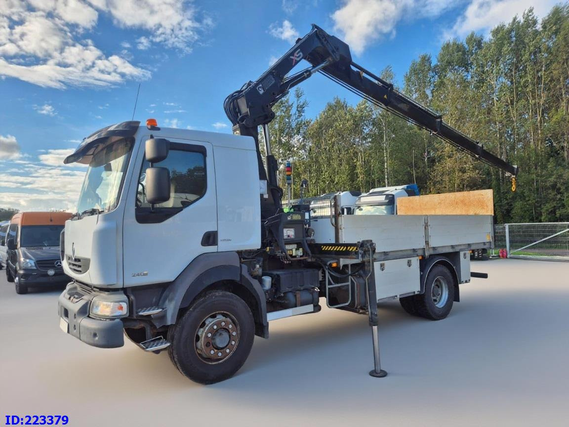RENAULT Midlum 240.16 4x4 + HIAB 122 E-3 HIDUO - Камион со платформа: слика 1 RENAULT Midlum 240.16 4x4 + HIAB 122 E-3 HIDUO - Камион со платформа: слика 1