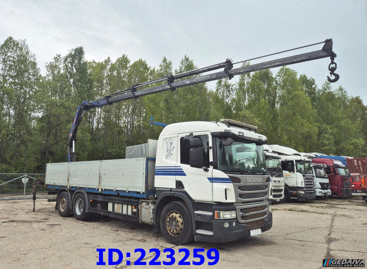 SCANIA P450 6x2 Steering axle Euro6 + PM 13.5SP - Камион со платформа: слика 4 SCANIA P450 6x2 Steering axle Euro6 + PM 13.5SP - Камион со платформа: слика 4