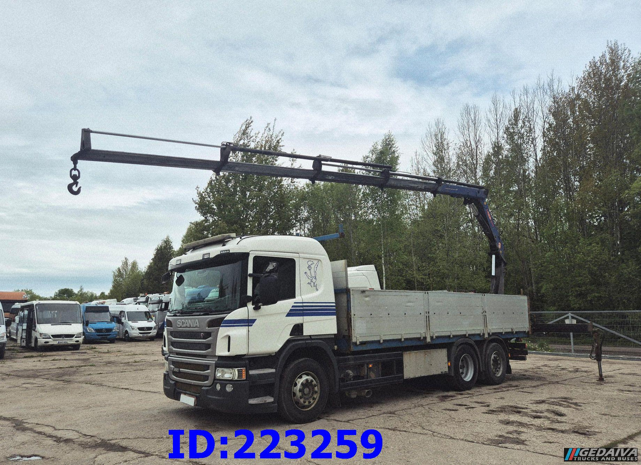 SCANIA P450 6x2 Steering axle Euro6 + PM 13.5SP - Камион со платформа: слика 1 SCANIA P450 6x2 Steering axle Euro6 + PM 13.5SP - Камион со платформа: слика 1