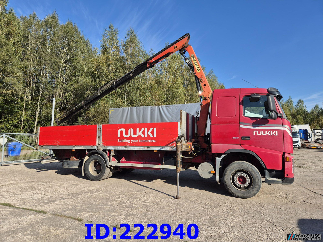 VOLVO FH12 420HP + Crane Palfinger PK9501 - Камион со платформа: слика 4 VOLVO FH12 420HP + Crane Palfinger PK9501 - Камион со платформа: слика 4