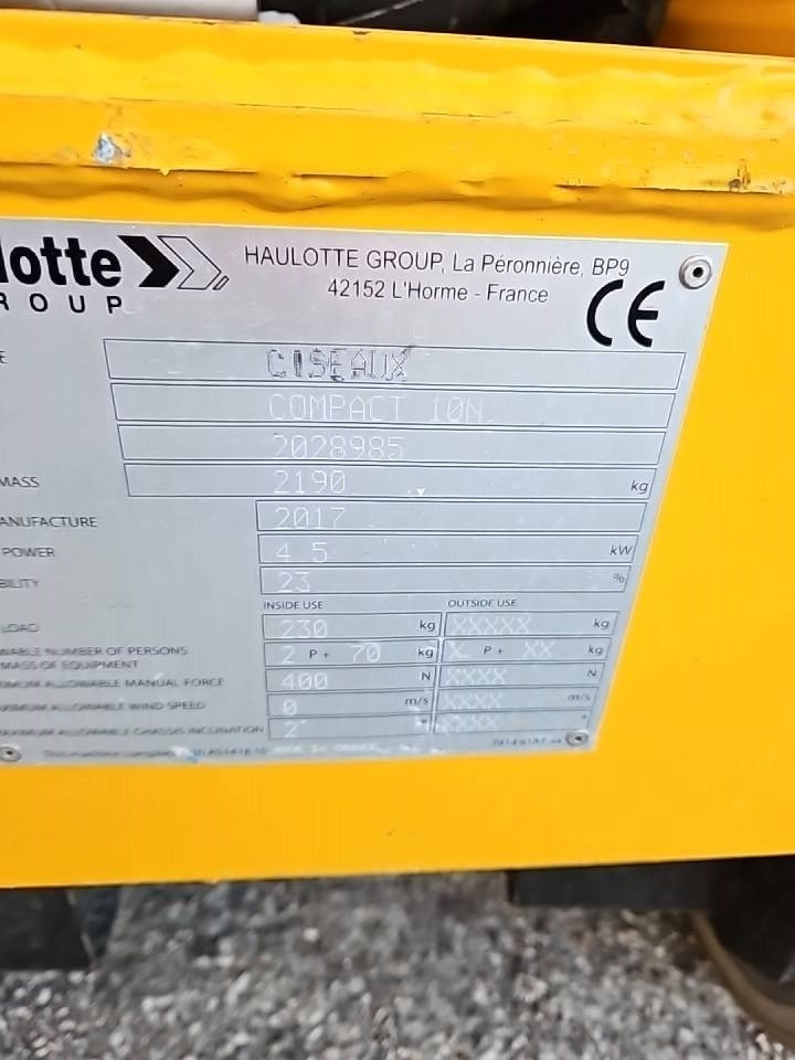 Haulotte Compact 10 N - Кревач ножица: слика 5 Haulotte Compact 10 N - Кревач ножица: слика 5