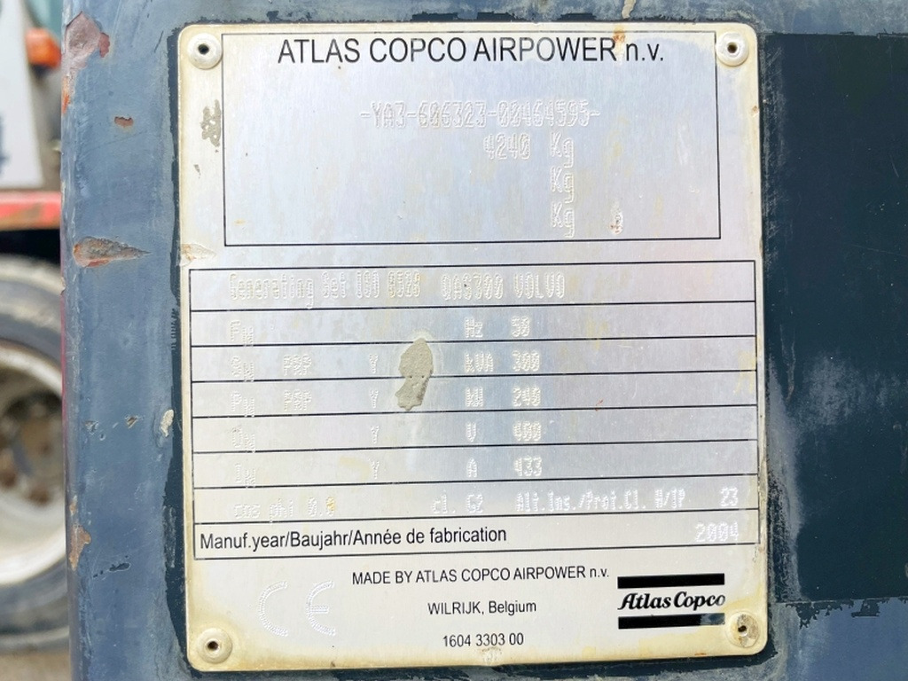 Atlas Copco QAS300 VD (3980) - Генераторска поставка: слика 3 Atlas Copco QAS300 VD (3980) - Генераторска поставка: слика 3