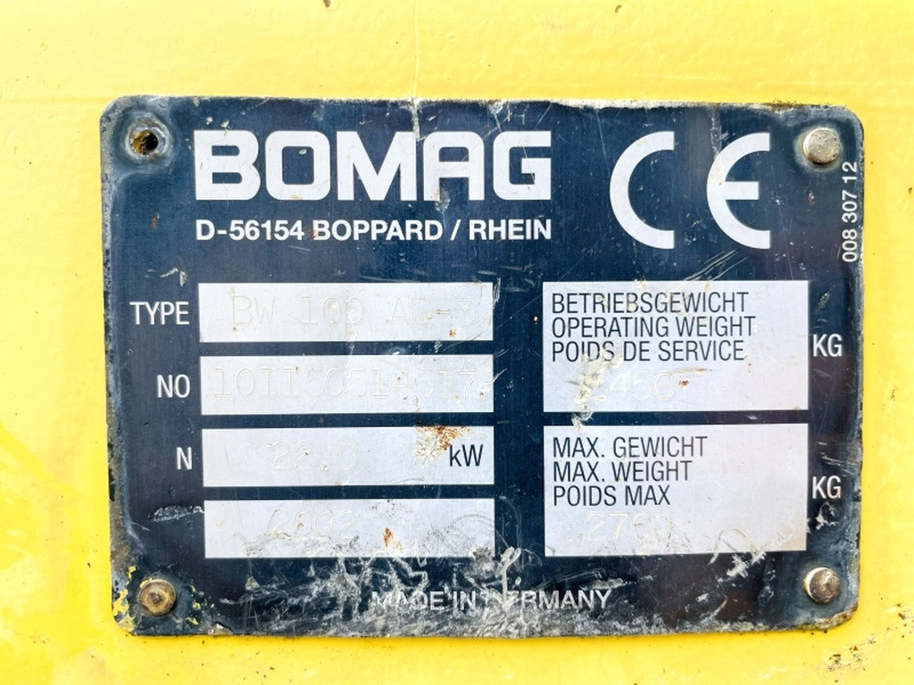 Bomag BW100 AD-3 (4047) - Ваљак за пат: слика 3 Bomag BW100 AD-3 (4047) - Ваљак за пат: слика 3