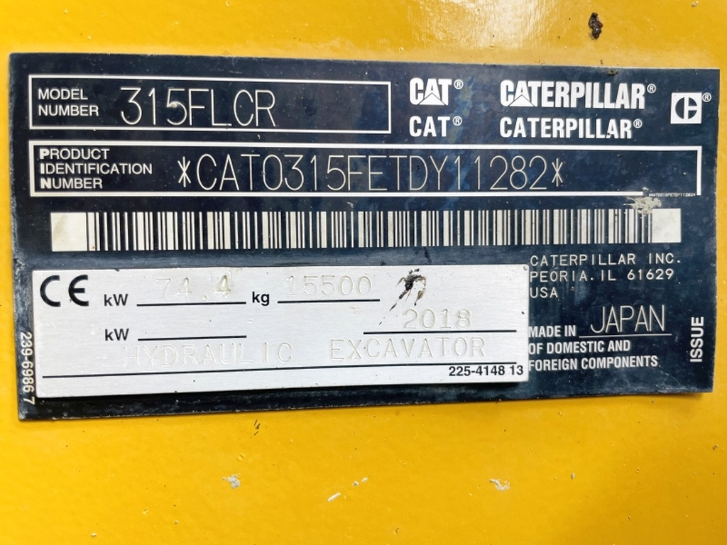 Caterpillar 315FLCR (3992) - Багер гасеничар: слика 4 Caterpillar 315FLCR (3992) - Багер гасеничар: слика 4