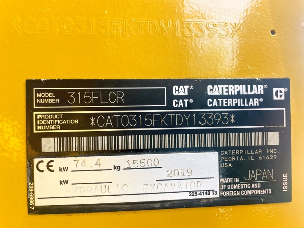 Caterpillar 315FLCR (3996) - Багер гасеничар: слика 4 Caterpillar 315FLCR (3996) - Багер гасеничар: слика 4