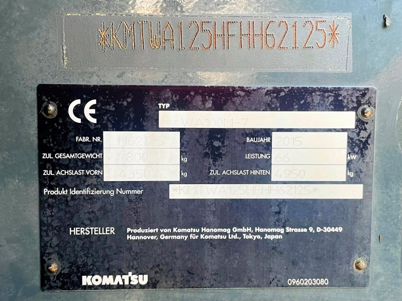 Komatsu WA100M-7 (3823) - Натоварувач на тркала: слика 4 Komatsu WA100M-7 (3823) - Натоварувач на тркала: слика 4