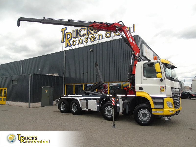 DAF CF 480 + 8X4 + FASSI 16T/M + 20T HOOK + REMOTE + PERFECT - Камион со кука за подигање, Камион со кран: слика 1 DAF CF 480 + 8X4 + FASSI 16T/M + 20T HOOK + REMOTE + PERFECT - Камион со кука за подигање, Камион со кран: слика 1