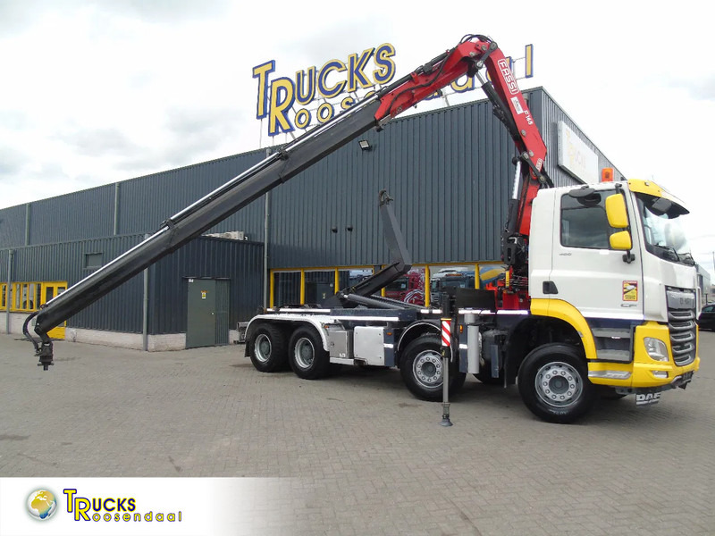 DAF CF 480 + FASSI 16T/M + 20T HOOK + 8X4 + REMOTE - Камион со кран: слика 1 DAF CF 480 + FASSI 16T/M + 20T HOOK + 8X4 + REMOTE - Камион со кран: слика 1