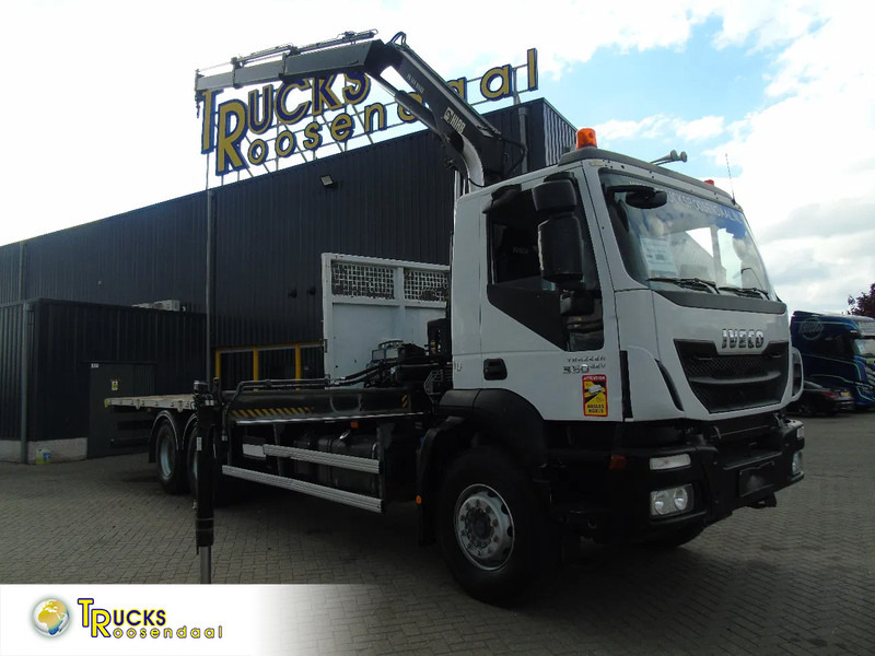 Iveco Eurotrakker 360 EEV + HIAB 144B- 2 + 6X4 + REMOTE + SPRING/BIG AXLE + EURO 5 - Камион со кран: слика 1 Iveco Eurotrakker 360 EEV + HIAB 144B- 2 + 6X4 + REMOTE + SPRING/BIG AXLE + EURO 5 - Камион со кран: слика 1