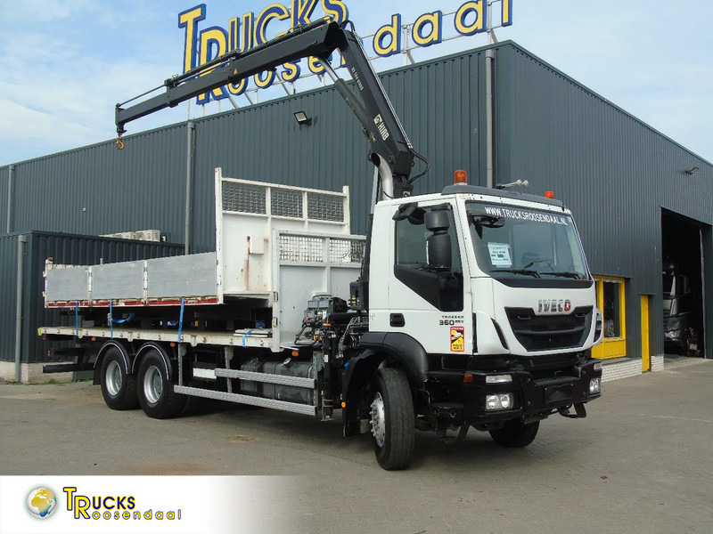Iveco Eurotrakker 360 EEV + HIAB 144B- 2 + 6X4 + REMOTE + SPRING/BIG AXLE + EURO 5 - Камион со кран: слика 1 Iveco Eurotrakker 360 EEV + HIAB 144B- 2 + 6X4 + REMOTE + SPRING/BIG AXLE + EURO 5 - Камион со кран: слика 1