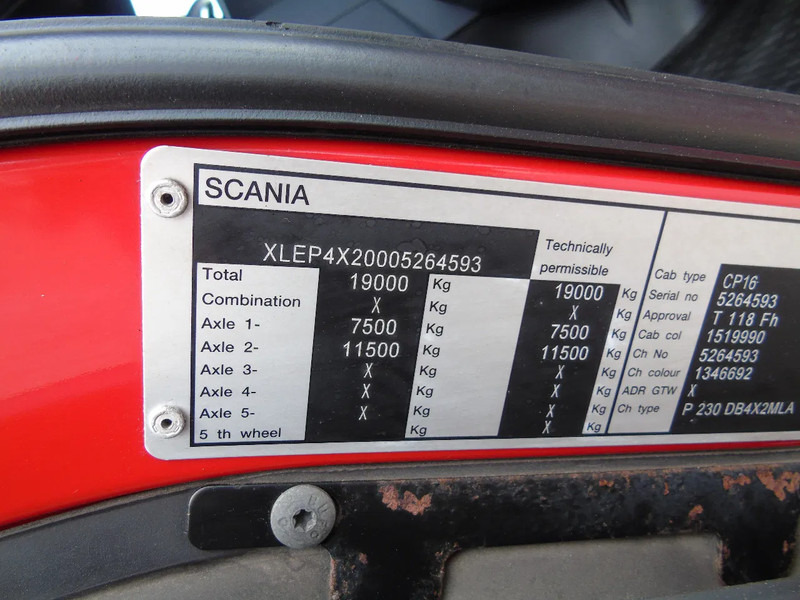 Камион сандучар Scania P230 + EURO 5 + LIFT + 19T: слика 14 Камион сандучар Scania P230 + EURO 5 + LIFT + 19T: слика 14
