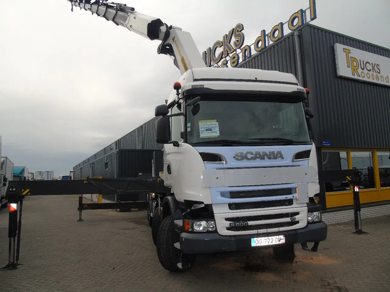 Scania R 500 + PALFINGER 88002-EH + 8x EXT + 8X4 + EURO 5 + MANUAL - Камион со кран: слика 2 Scania R 500 + PALFINGER 88002-EH + 8x EXT + 8X4 + EURO 5 + MANUAL - Камион со кран: слика 2