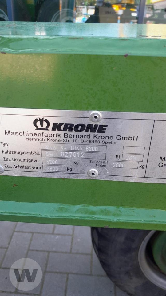 Косилка Krone X-Disc 6200 GPS-SW: слика 11