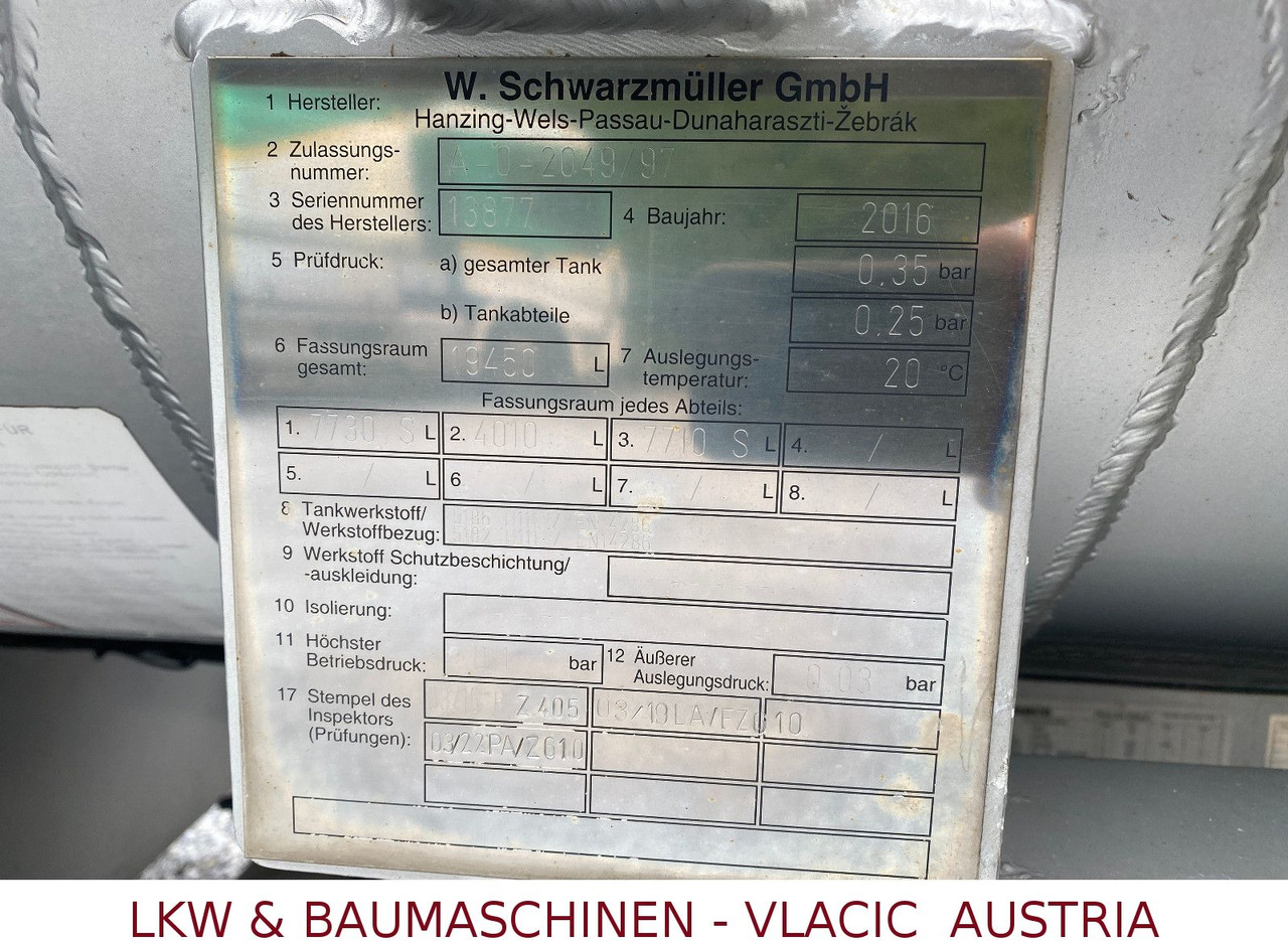 Камион цистерна Iveco Stralis 460 Benz/Diesel Schwarzmüller-Kompletzug: слика 15