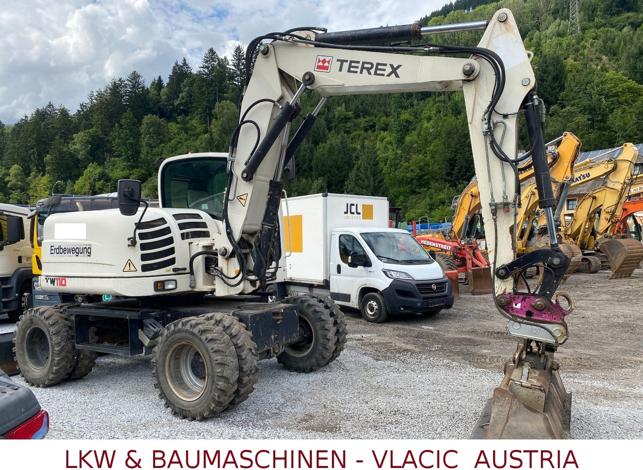 Terex TW 110 Mobilbagger inkl.4Löffeln - Багер на тркала: слика 1 Terex TW 110 Mobilbagger inkl.4Löffeln - Багер на тркала: слика 1
