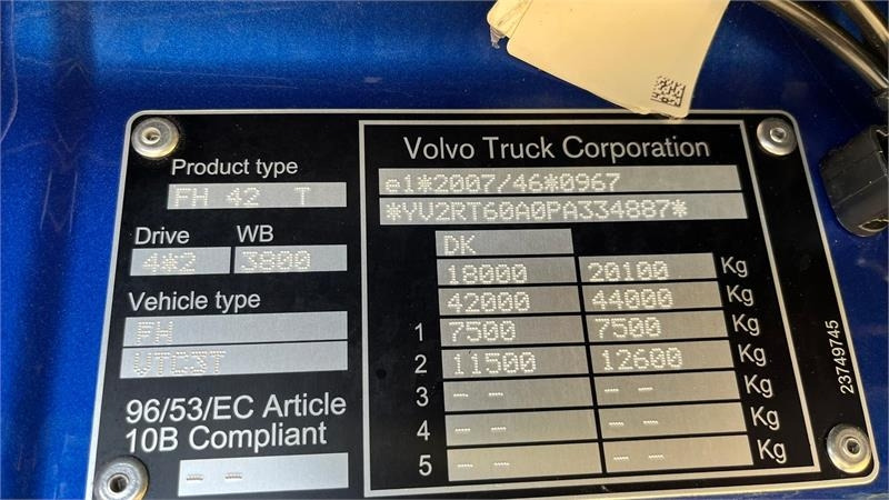 Volvo FH 540 Globetrotter XL, fuld luft affjedring og Al - Камион влекач: слика 4 Volvo FH 540 Globetrotter XL, fuld luft affjedring og Al - Камион влекач: слика 4