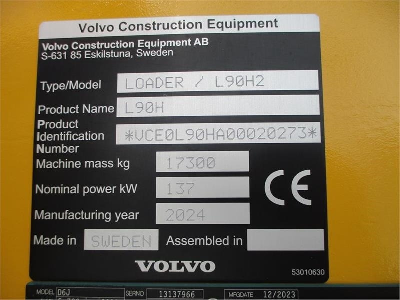 Volvo L90H H2 AGRICULTURE Dansk-maskine, Co-Pilot, LANG- - Натоварувач на тркала: слика 3 Volvo L90H H2 AGRICULTURE Dansk-maskine, Co-Pilot, LANG- - Натоварувач на тркала: слика 3