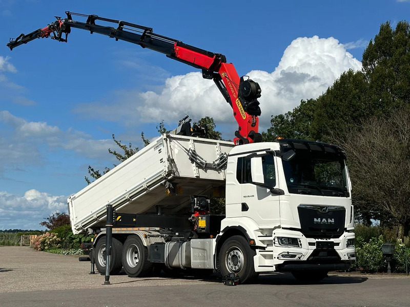 MAN TGS 26.430 2022!EURO6!! 6x2!! PALFINGER 23tm+JIB+LIER/WINCH!!DREISEITEN KIPPER/BORDMATIC!!9tkm - Кипер, Камион со кран: слика 1 MAN TGS 26.430 2022!EURO6!! 6x2!! PALFINGER 23tm+JIB+LIER/WINCH!!DREISEITEN KIPPER/BORDMATIC!!9tkm - Кипер, Камион со кран: слика 1