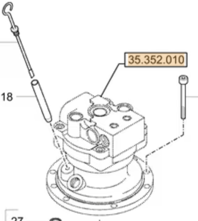 Case 31M9-10152SG8 - 31M9-10152SG - Ротационен редуктор за Градежна машина: слика 1 Case 31M9-10152SG8 - 31M9-10152SG - Ротационен редуктор за Градежна машина: слика 1