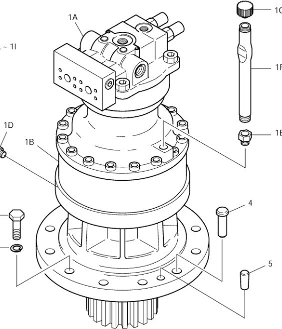 Doosan 401-00036H - 404-00017H - Ротационен редуктор за Градежна машина: слика 1 Doosan 401-00036H - 404-00017H - Ротационен редуктор за Градежна машина: слика 1