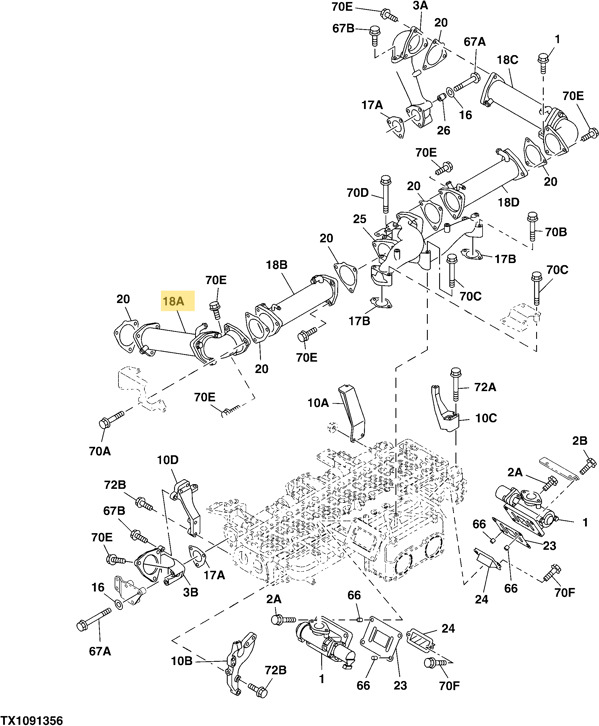 Hitachi 8976067173 - 87646088 - Ладилник EGR за Земјоделска машина: слика 1 Hitachi 8976067173 - 87646088 - Ладилник EGR за Земјоделска машина: слика 1