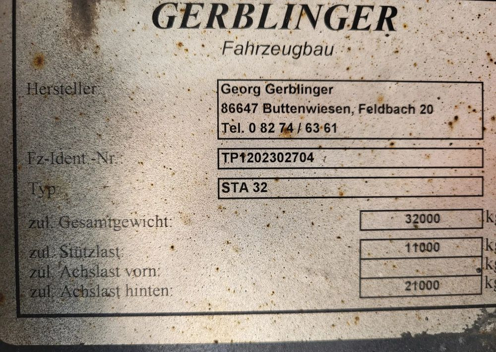 Полуприколка за низок утовар Inny Gerblinger: слика 16