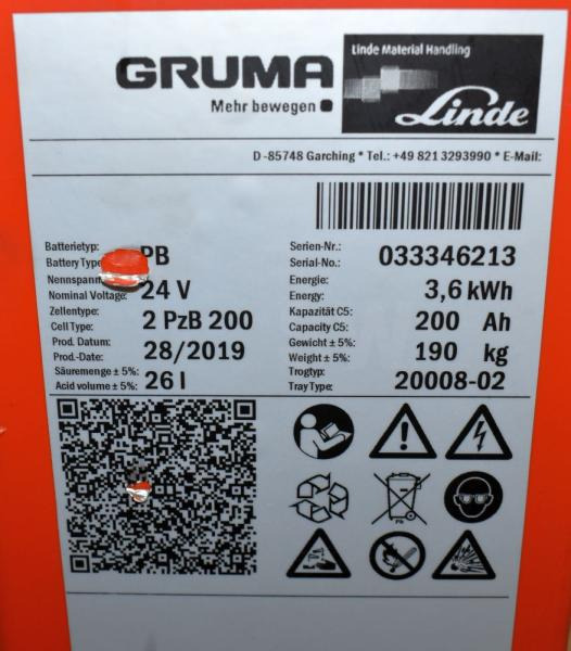 GRUMA 24 Volt 2 PzB 200 Ah - Батерија: слика 5 GRUMA 24 Volt 2 PzB 200 Ah - Батерија: слика 5