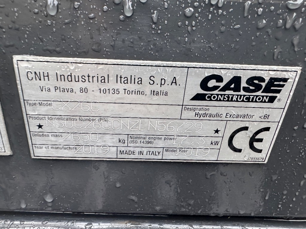 Мини багер Case CX 26 C: слика 18