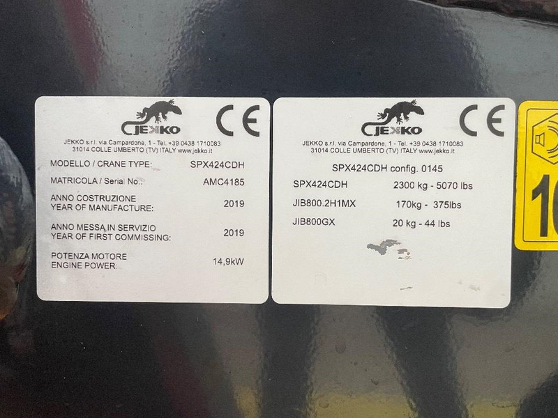 Jekko SPX 424 CDH - Мини кран: слика 3 Jekko SPX 424 CDH - Мини кран: слика 3