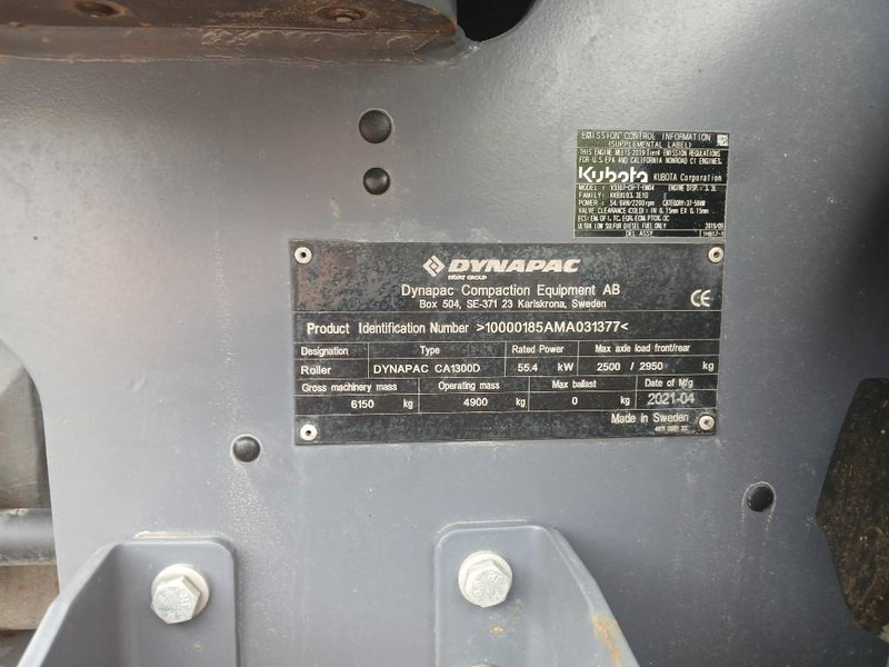 Ваљак Dynapac CA1300 D, Vält: слика 16