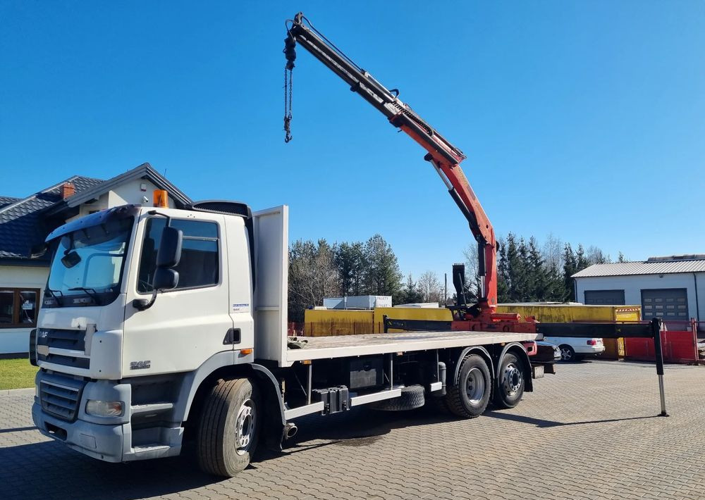 DAF CF 85 360 - Камион со платформа, Камион со кран: слика 1 DAF CF 85 360 - Камион со платформа, Камион со кран: слика 1